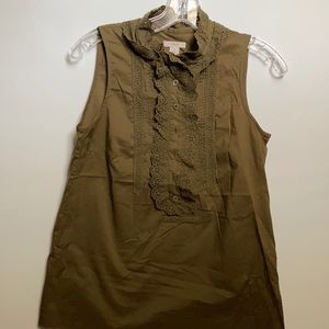 Sleeveless cotton top